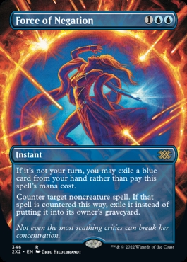 Force of Negation Double Masters 2022 Alternate Art